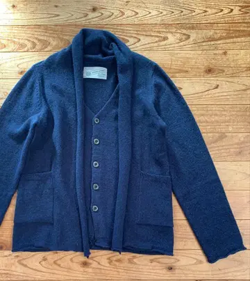 새상품급 NATURAL LAUNDRY 울 가디건 베스트 레이어드