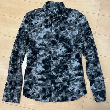 TORNADO MART 슈링크 윈터 카모플라쥬 드레스 셔츠 L