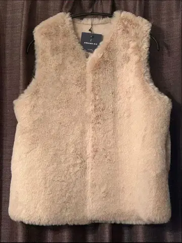 [거의 미사용] 아틀리에 식스 퍼 베스트 베이지 무스탕