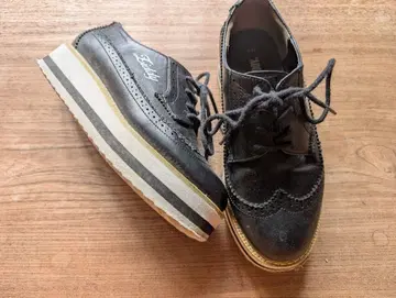 Sandal 블랙 통굽 옥스퍼드 23.0