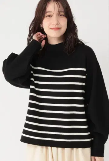 studioCLIP 택 포함 미사용 새상품 모듬 벌룬 슬리브 니트 풀오버