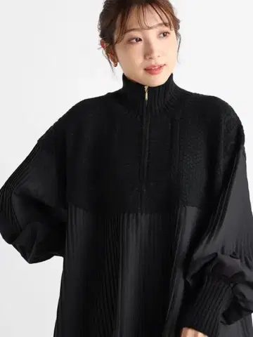 이번 시즌 YAMADAYA Vin 도킹 케이블 니트 블랙 Aga