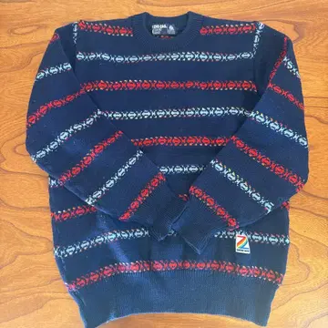 미사용 네이비 니트 스웨터