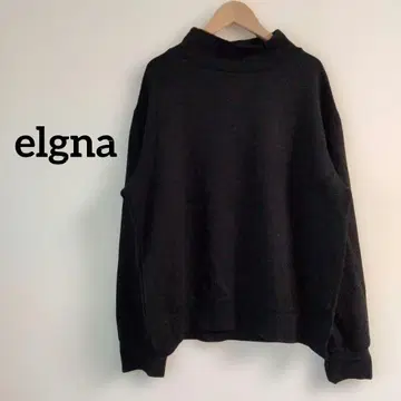 1점 한정 elgna 블랙 터틀넥 긴팔 상의 티셔츠