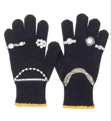 doublet 장갑 KNIT GLOVES WITH RINGS