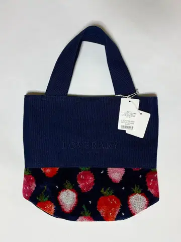 페이러 스트로베리 도트 토트백