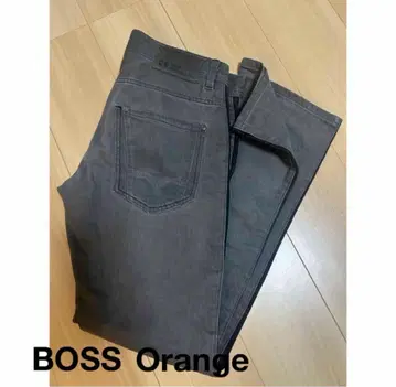 BOSS Orange 블랙 데님 사이드 라인