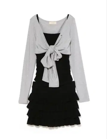 당일 발송 Candice 프릴 세트업 앤드메리 블랙