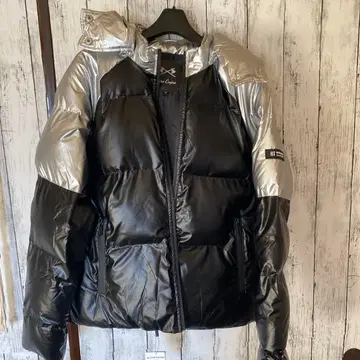 레트로 엔진 블랙 실버 자켓 M