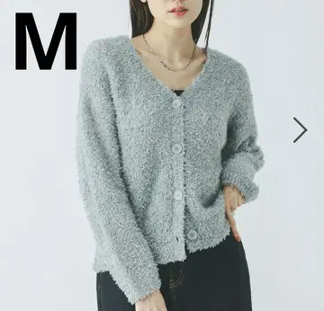 새상품 글로벌 워크 페더얀 V넥 가디건 여성 상의 M