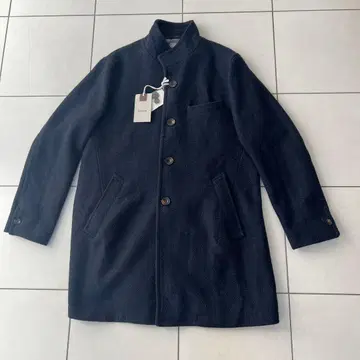 [ DoCLASSE ] 울 혼방 다크 네이비 스텐카라 코트