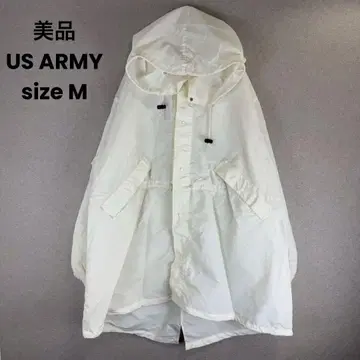 새상품급 US ARMY 모즈 코트 스노우 카모 후드티 코트