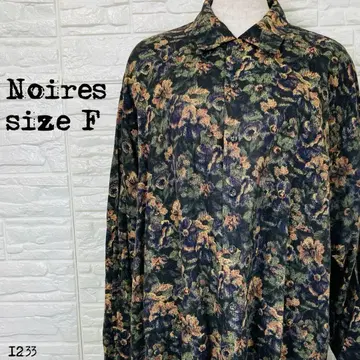 Noires 느와르 꽃 껍질 새상품급 셔츠 멀티 컬러 F 1233