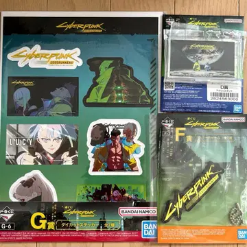 제일복권 사이버 펑크 엣지러너즈 아크릴 스탠드 참 스티커 세트