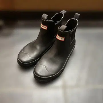 HUNTER 블랙 숏부츠