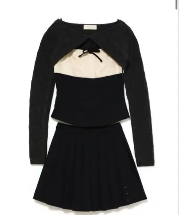 당일 발송 Flora pleats set up 네이비