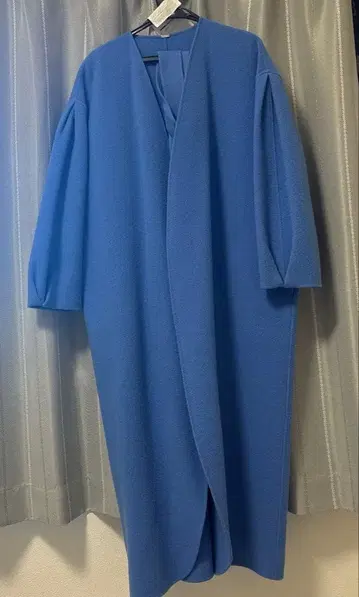 미라 오웬 롱 코트 블루 0 사이즈