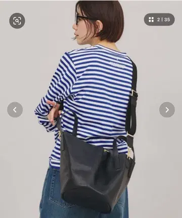 인기 상품 블랙 레더 토트백