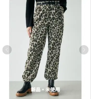 MOUSSY x DESCENTE 콜라보 레오파드 팬츠