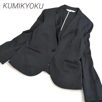 KUMIKYOKU 쿠미쿄쿠 블랙 오피스 캐주얼 테일러드 자켓