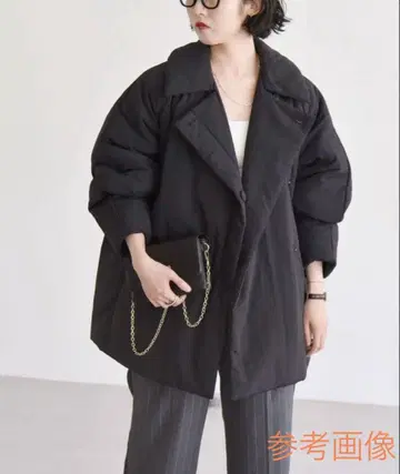 quaranciel 충전솜 테일러드 미들 W버튼 자켓 코트