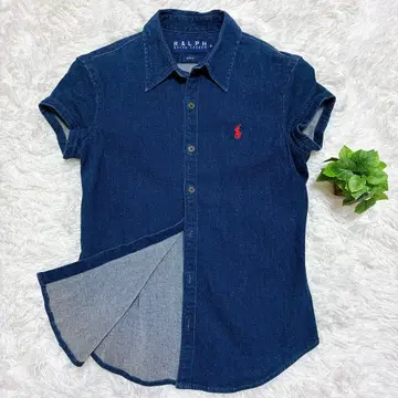 새상품급 빈티지 랄프 로렌 스트레치 데님 셔츠 슬림핏