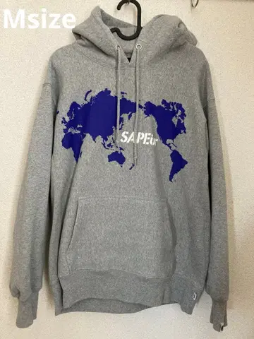 SAPEur WORLD MAP HOODIE M 사이즈 새상품급