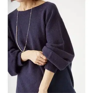 IENA 캐시미어 실크 혼방 코쿤 니트