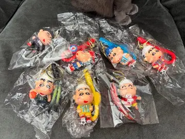 짱구는 못말려(크레용 신짱) 키링 7개 세트 스포츠 선수풍