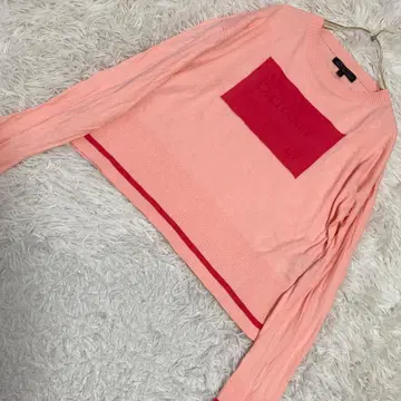 ARMANI EXCHANGE 로고 니트 핑크 S 귀여운 돌려입기 깔끔한