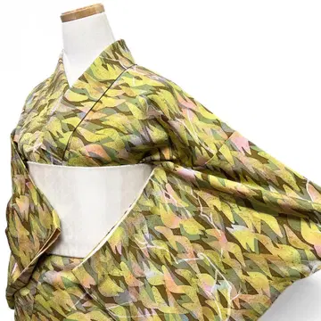 코몬 추상 무늬 더스티 컬러 멋쟁이 기모노 123b d ms