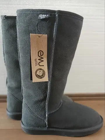 미사용 새상품 EMU 그레이 롱 어그 부츠