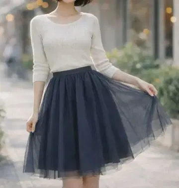 아푸와이저 리셰 샤샤 스커트 네이비 컬러