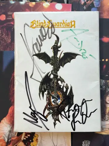 Blind Guardian 블라인드 가디언 친필 사인 엽서