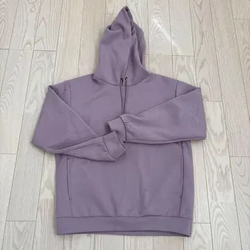 퍼플 후드 부착 후드티 S 사이즈
