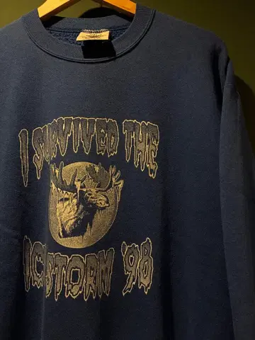 90s 빈티지 맨투맨 ice storm 98 USA제