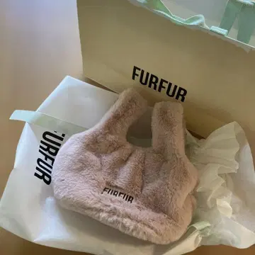 FURFUR 퍼 토트백 핑크