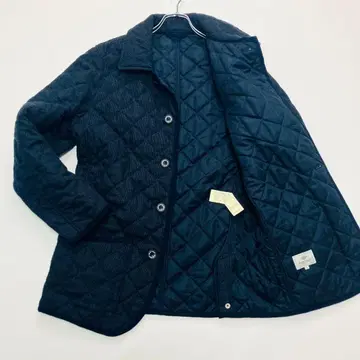 [ 새상품급 레어 사이즈 ] 빔즈 퀼팅 자켓 충전솜 울 네이비 L