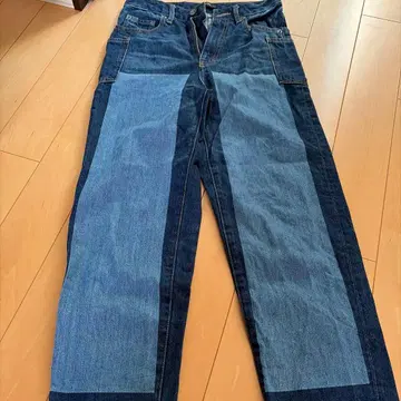 패치워크 데님 팬츠