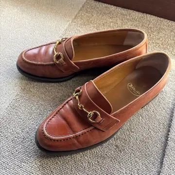 kenford fine shoes 브라운 로퍼 금장 장식 24cm