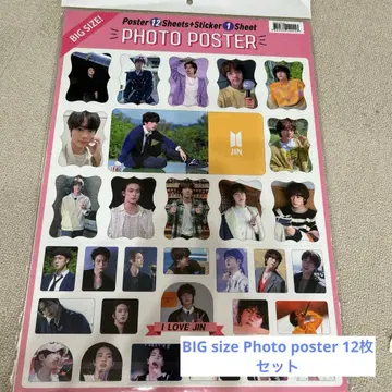BTS JIN BIG size 포토 포스터 12장 세트