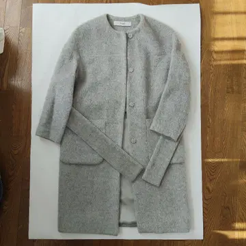 saqui 그레이 노카라 코트