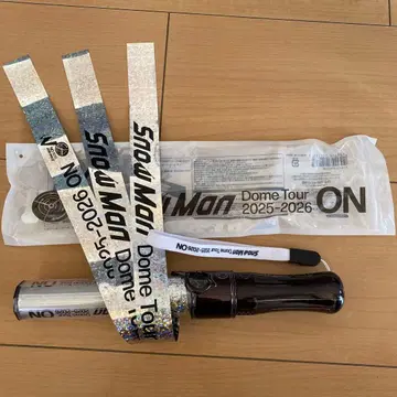 SnowMan ON 돔 투어 2025-2026 응원봉 은색 테이프