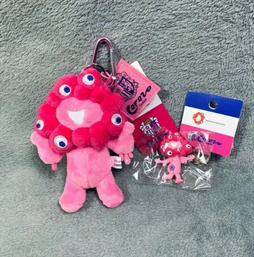 미야쿠미야쿠 카라비너 포함 핑크 러버 키링 봉제 인형 세레소 오사카