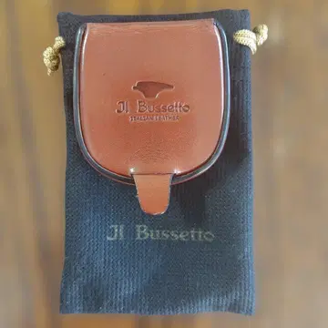JL Bussetto 스탬프 가죽 코인 케이스