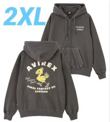 2XL AVIREX FINAL FANTASY VII ZIP HOODIE