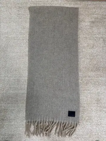 울 베이지 머플러