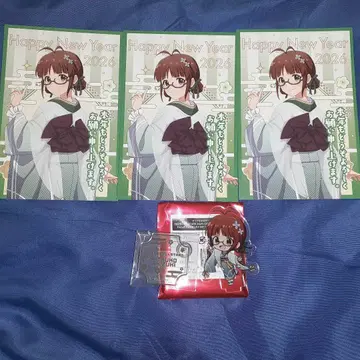 아이돌 마스터 대송년회 신년회 아키즈키 리츠코 엽서 미니 아크릴 스탠드