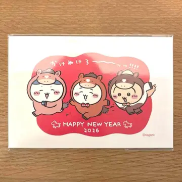 치이카와(먼작귀) 연하장 3매 세트 덤 씰 포함