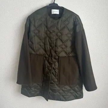 ADAM ET ROPE 퀼팅 자켓 올리브